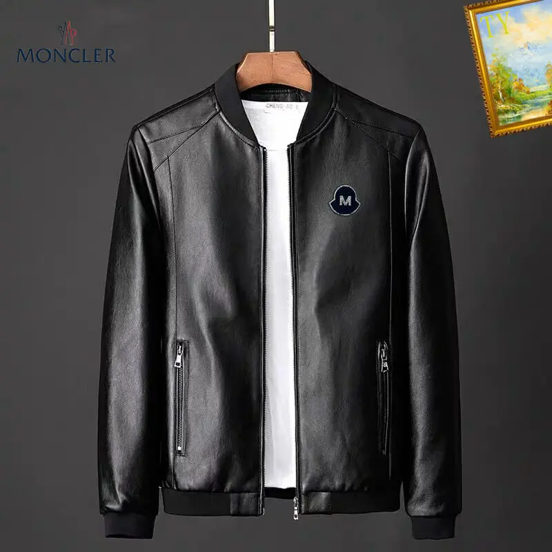 moncler veste manches longues pour homme s_126b044:Moncler veste cuir homme